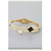 Twin Clover Jewel Wrap Bracelet - Designer Style - CC-WH2001462