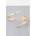 Delicate Contact Cuff Bracelet - Designer Style - CC-WH2000885