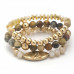 Multi Mix Bead Stretch Bracelet Set - Designer Style - CC-59126
