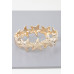 Hammered Seashell Charm Bracelet - Designer Style - CC-WH2000747