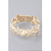 Hammered Seashell Charm Bracelet - Designer Style - CC-WH2000747