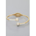 Twin Bejeweled Nail Wrap Bracelet - Designer Style - CC-WH2001461