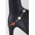Mini Stone Clover Charm Bracelet - Designer Style - CC-WH2000744
