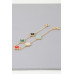 Mini Stone Clover Charm Bracelet - Designer Style - CC-WH2000744