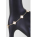 Mini Stone Clover Charm Bracelet - Designer Style - CC-WH2000744