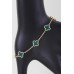 Mini Stone Clover Charm Bracelet - Designer Style - CC-WH2000744