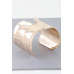Shiny Hammered Cuff Bracelet - Designer Style - CC-WH2001386