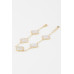 Multi Stone Clover Charm Bracelet - Designer Style - CC-WH2000743