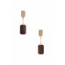 Gem Emerald Shape Dangle Earring - Designer Style - CC-56976