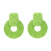 Rnd Col Raffia Wrap Earring - Designer Style - CC-57653