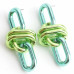 Color Alloy Oval Link Earring - CC-57801