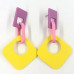 Triple Color Mix Dangle Earring - Designer Style - CC-57803