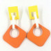 Triple Color Mix Dangle Earring - Designer Style - CC-57803