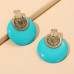 Round Alloy Post Earring - CC-57804