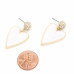 Heart Crystal-studded Bead Dangle Earring - CC-58244
