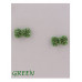Bow earrings w/decorative rhinestones - Designer Style - CC-24338