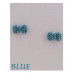 Bow earrings w/decorative rhinestones - Designer Style - CC-24338