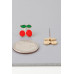 Cute Cherry Stud Earrings - Designer Style - CC-WH2000931