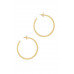 Contemporary Style 2 Inch Open Hoop Earring - CC-52025