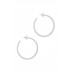 Contemporary Style 2 Inch Open Hoop Earring - CC-52025