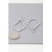 Shiny Hammered Kite Earrings - Designer Style - CC-WH2000920
