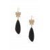 Style Butterfly Clear Stone Dangle Earring - Designer Style - CC-54055