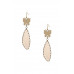 Style Butterfly Clear Stone Dangle Earring - Designer Style - CC-54055