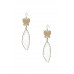 Style Butterfly Clear Stone Dangle Earring - Designer Style - CC-54055
