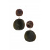Acetate Resin Double Round Earring - CC-55251