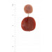 Acetate Resin Double Round Earring - CC-55251