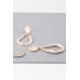 Abstract Shiny Teardrop Earrings - Designer Style - CC-WH2000922