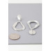 Abstract Shiny Teardrop Earrings - Designer Style - CC-WH2000922