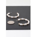 Multi Pearl Beaded Hoop Earrings - Designer Style - CC-WH2000954