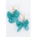 Alloy Fabric Flower Earring - CC-WH2001176