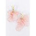 Alloy Fabric Flower Earring - CC-WH2001176