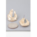 Shiny Ripple Drop Earrings - Designer Style - CC-WH2001540