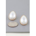 Modest Pearl Teardrop Earrings - Designer Style - CC-WH2001812