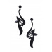 Crystal-studded Dangle Earring - CC-56236