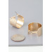 Wide Ribbed Hoop Earrings - Designer Style - CC-WH2000911