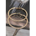5cm Double Crystal-studded Hoop Earrings - CC-WH2001120