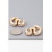 Shiny Wave Bend Earrings - Designer Style - CC-WH2001259