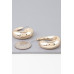Shiny Wave Curl Hoop Earrings - Designer Style - CC-WH2001332