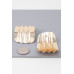 Shiny Ribbed Curve Earrings - Designer Style - CC-WH2001538