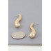 Abstract Wave Teardrop Earrings - Designer Style - CC-WH2001808