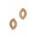 Oval Shape Alloy Post Earring - CC-52106