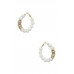 Clay Ball featuring Alloy Accent Hoop Earring - CC-56809