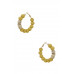 Clay Ball featuring Alloy Accent Hoop Earring - CC-56809