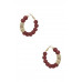 Clay Ball featuring Alloy Accent Hoop Earring - CC-56809