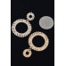 Crystal-studded Round Round Dangle Earring - CC-WH2000848