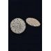 Round Shape Crystal-studded Stud Earrings - CC-WH2000851